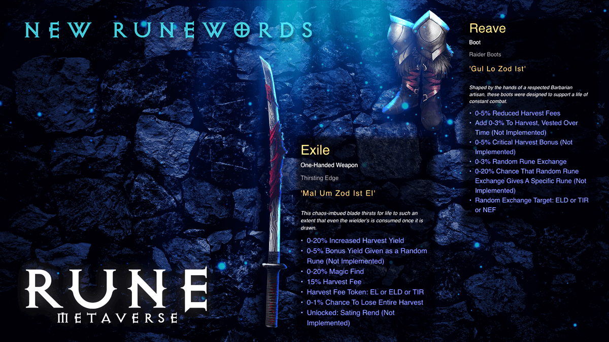 Rune_PH's tweet photo. Raiders, it's crafting time!

Hot from the forge we're bringing two new items to craft and equip to your character!

As with all our runewords, every craft is verifiably random, so all players have an equal chance of crafting a Mythic!

$RXS #NFTGame #GameFi #NFTs #P2E #yieldfarm https://t.co/727W16KXSS