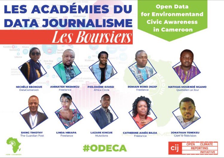 Nous vous donnons rendez-vous dans trois jours pour La première série des Académies du #Datajournalisme qui se tiendra  à #Douala.Les boursiersseront formés sur les questions environnementales, les fondamentaux du  datajournalisme et du #journalisme d'investigation.
