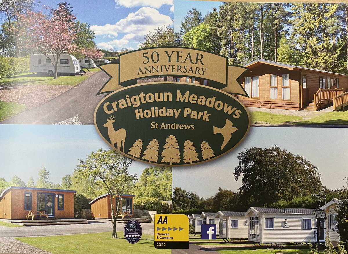 CMeadowsHP's tweet photo. Craigtoun Meadows 50th Anniversary year. @BHHPA @Tripadvisor #holidaypark #standrews #camping #scotland https://t.co/ZTSDCvVXvy