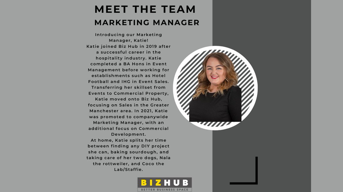 Meet the Team,  Get to know Katie our Marketing Manager at Biz Hub!

#bizhub #meettheteam