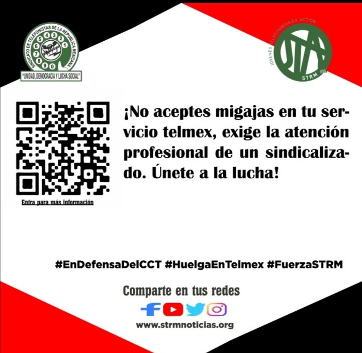 normabj's tweet photo. #HuelgaEnTelmex 
#EnDefensaDelCCT
#FuerzaSTRM 
#OrgullosamenteTelefonista
#PorAmorAMéxico

Andrés Manuel López Obrador
Luisa Alcalde https://t.co/gpS7txa9xC