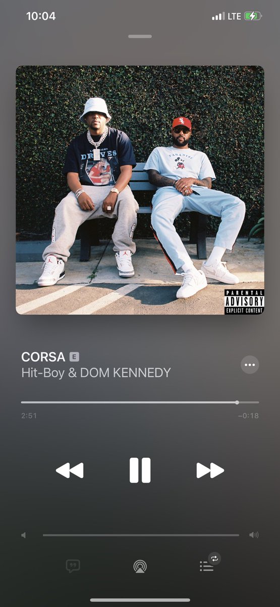 tpgotgame's tweet photo. CORSA been the coldest song out for the last month or so and it’s not even close 🤝🏽 @Hit_Boy @DOPEITSDOM #HALFAMIL https://t.co/BEOznLYUkh