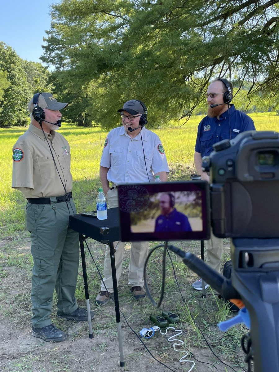 Out at Gooch WMA filming the 300th episode of TN Wildcast! Catch it on your favorite podcast app or visit our YouTube page to see us in action #wildlife #conservation
