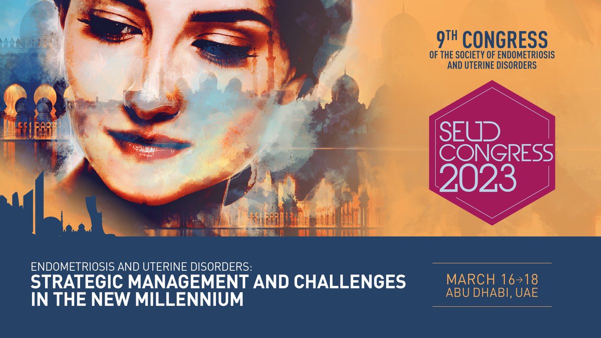 Official_SEUD's tweet photo. 📅 #SEUD2023 - Save the date for #SEUD 9th Annual congress, taking place from March 16th to 18th, 2023 in Abu Dhabi: « #Endometriosis & uterine disorders: strategic management and challenges in the new millennium » ➡ https://t.co/k9ZjBwzzE4
#surgery #gynecology #gynobs https://t.co/mJUq4g9s5t
