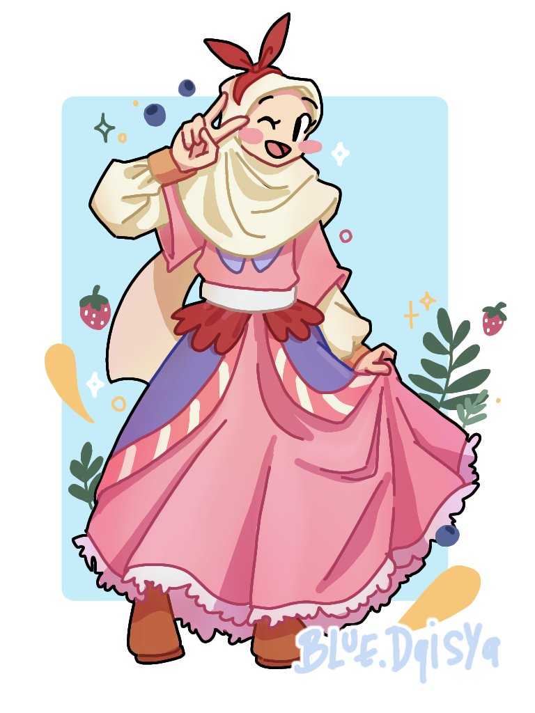 bluedaisya's tweet photo. A bit late for #PortfolioDay , but this is mine♡ 

Hi! I love to draw hijabi girl and cute things with colorfull palette 🌷🌻💗 https://t.co/Y4VFuUBghr