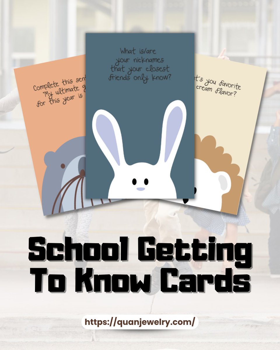Download and Print now these Getting to Know Cards Printables! Enjoy your first few days of school while learning!

It is FREE at quanjewelry.com/products/free-…

#quanjewelry #backtoschool #schoolprintables #school #printables #freeprintables #design #designprints #print #worksheet