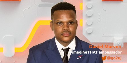 #UJ welcomes and congratulates Daniel Marven for being chosen as a 4IR Ambassador 2022. Daniel is an entrepreneur, CEO & founder of @KESharpCo. We also wish @danielmarven an awesome and happy birthday. 
uj.ac.za/imaginethat
#UJ4IR #ImagineTHAT