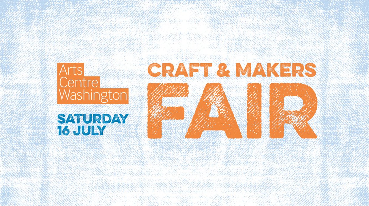 The Craft Fair returns to Arts Centre Washington this Saturday!!! ☀️
The Summer Craft and Maker’s Fair features loads of fantastic stalls inside and out, live performances, free craft activities and more!
 
10am – 3pm, Free Admission
sunderlandculture.org.uk/events/summer-…