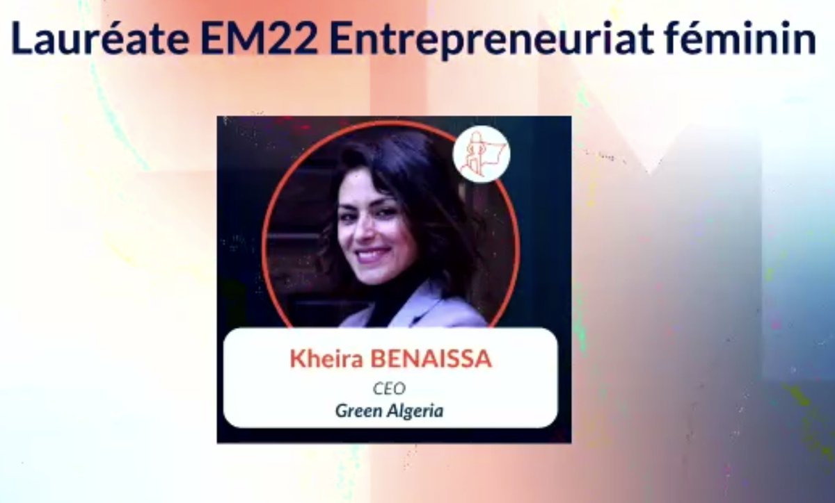 emergingvalley's tweet photo. 🎉🚀☀️Un grand bravo à nos lauréats de ce Digital Talk #EMERGINGMed, que nous finissons de citer :
- Pour l'Algérie, Nadir Kassoul avec Garini
- Pour la lauréate de la catégorie Entreprenariat Féminin, le jury a tranché pour Green Algéria, porté par Kheira BENAISSA ! https://t.co/7MfoPDIFkS