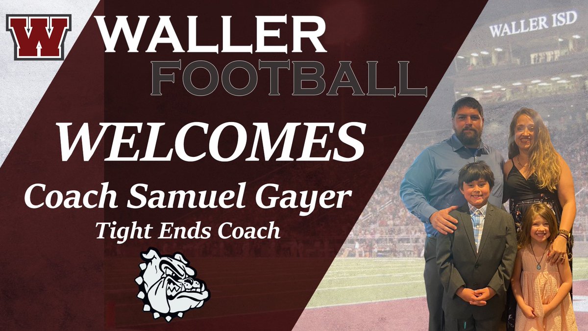 Welcome to Waller Coach Gayer! #WeAreWaller #BrickByBrick