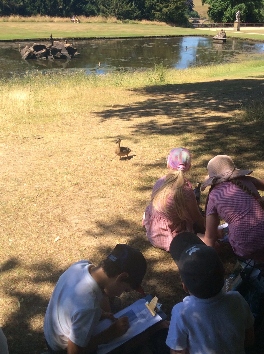 Year 3 had a brilliant day at Chatsworth! We spent our time exploring the gardens. Our final task was to sketch part of the main house. We were lucky enough to have some interested visitors, who wanted to see our sketches (and possibly eat any remaining food!) <a href="/stjs_staveley/">Saint Joseph's</a>
