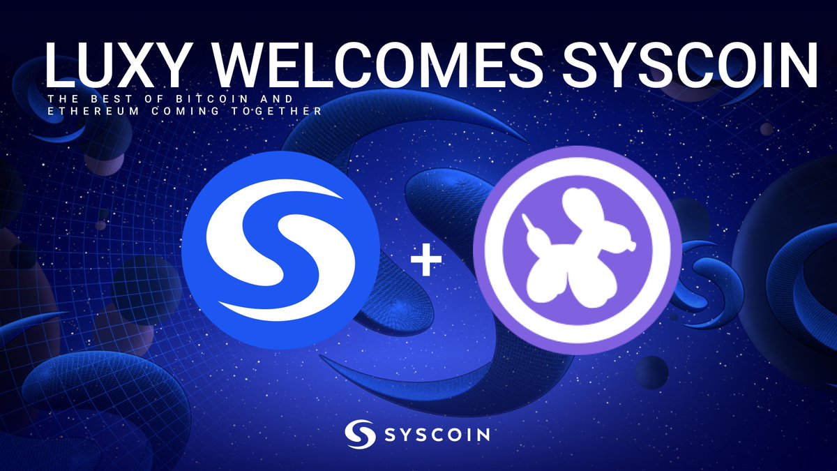 syscoin's tweet photo. 📢 Luxy Marketplace is now LIVE on @Syscoin!

@luxy_io = decentralized #NFT marketplace w/ a leading-edge UI &amp; roadmap.

Be one of the 1st to launch a collection on #Syscoin

📰 https://t.co/NjLuvyMNUN

🫰@syspunks exclusive mint today
👀#LuxyGenesisCollection
🌠More!

$LUXY $SYS https://t.co/FPjbUeCOeP