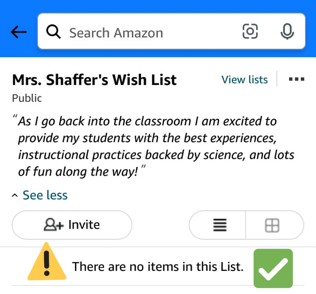 So thankful for friends and family who were able to help me #clearthelist 🤩🎉💖 #amazonwishlist #amazonteacher <a href="/helloliteracy/">Jen Jones</a> @readlovethink