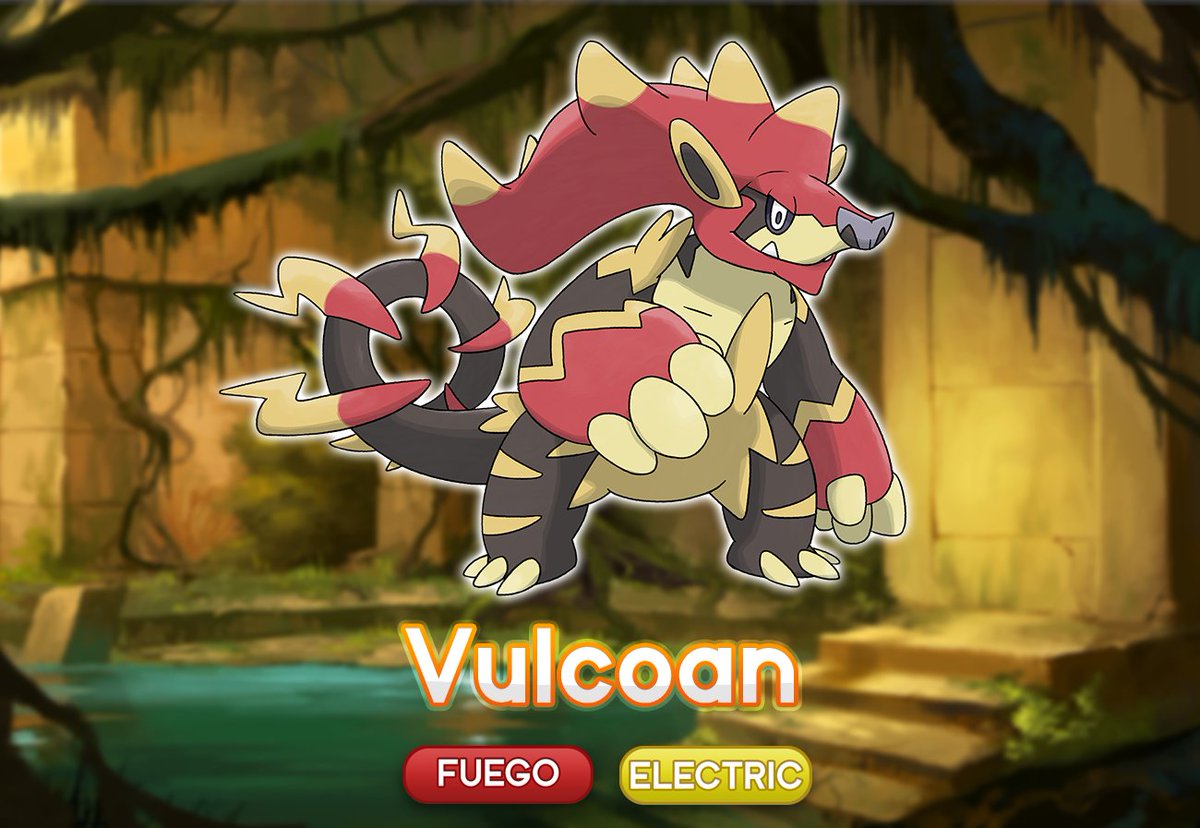 Pkmn_Pirita's tweet image. 🐿️🔥¡Presentando a Vulcoan!🔥🐿️

Fase final del inicial de Fuego de POKÉMON PIRITA.

Ídolos antiguos de los aldeanos de Yaco, los Vulcoan absorben la energía del sol y los alimentos y la transforman en electricidad o fuego a voluntad. 

🔽🔽Más información abajo!🔽🔽