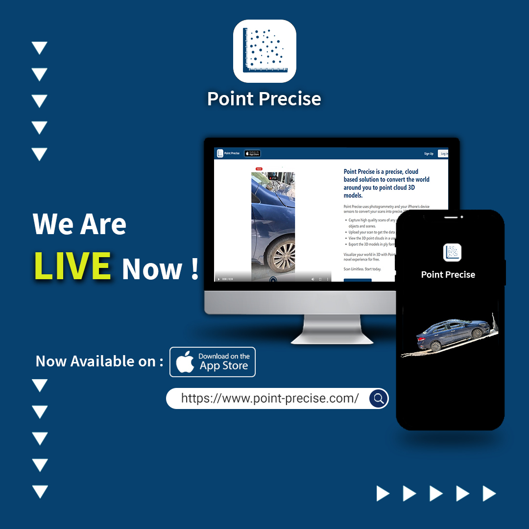 Pointprecise's tweet image. Are you ready to experience the magic of #Pointprecise is now available on the App Store and Web!

Visualize your world in 3D with Point Precise and enjoy this novel experience for free.

Download Now: apps.apple.com/us/app/point-p…
Web: point-precise.com

#3D #3Dscan #lidar