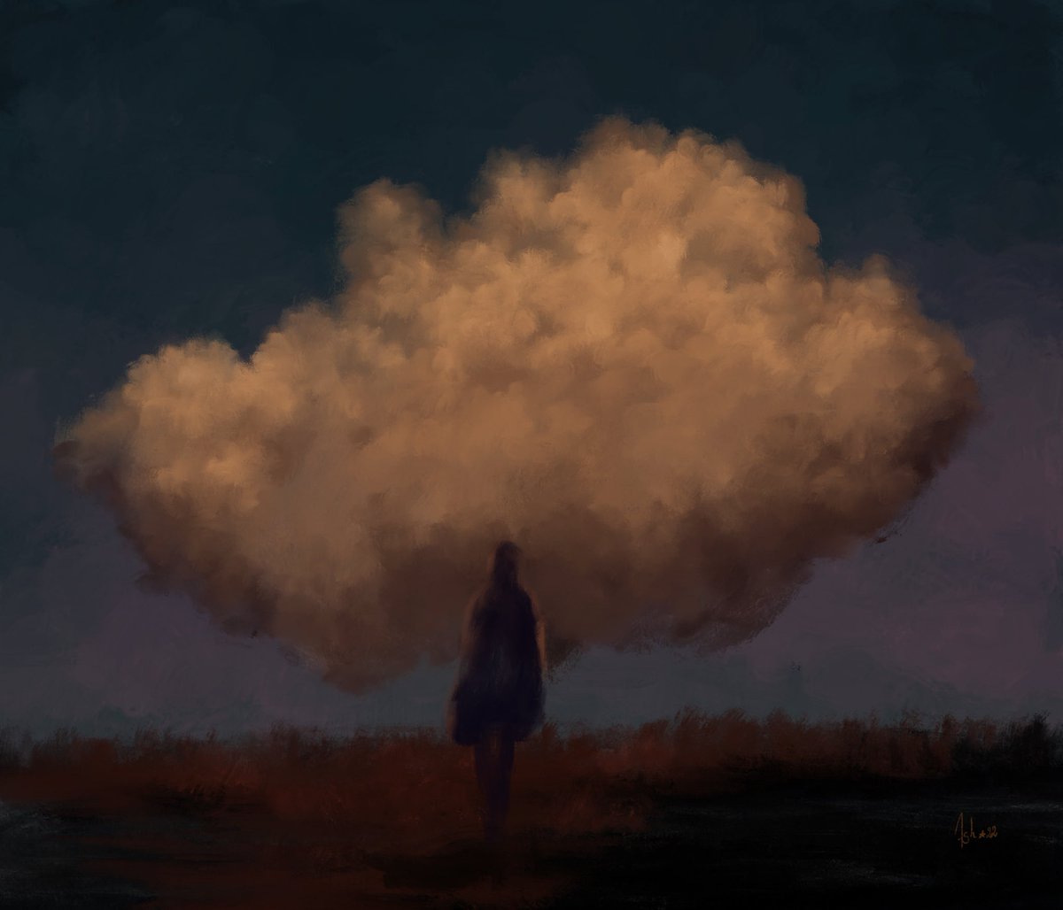 Self-portrait. #Cloud #digitalart #DigitalArtist #Procreate