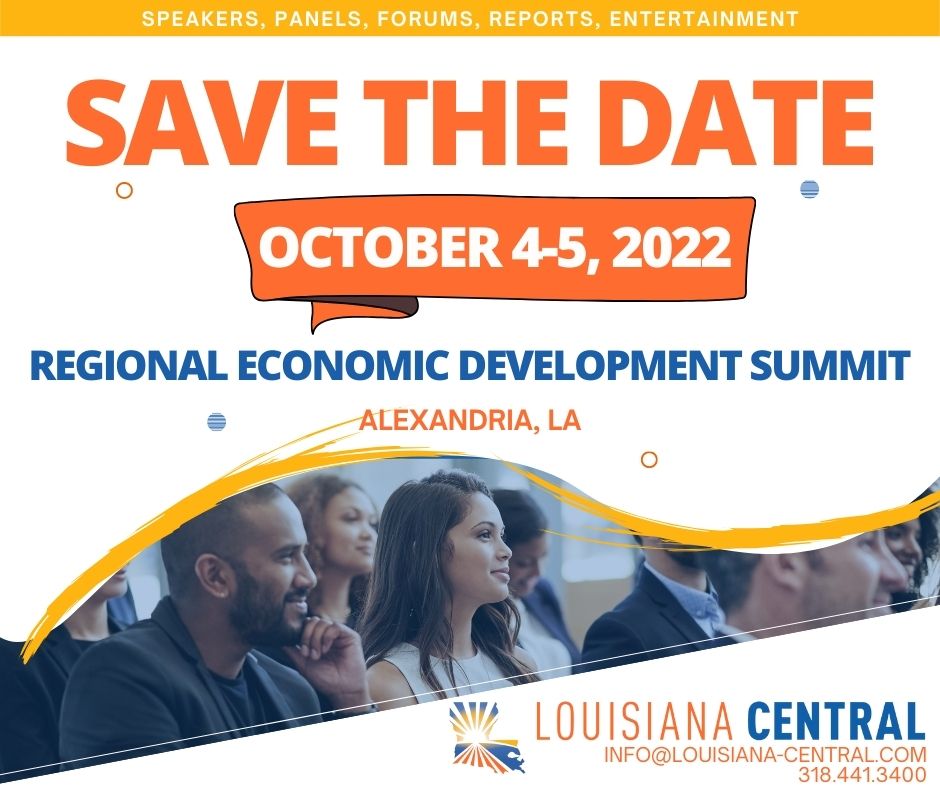 chooselacentral's tweet photo. 📢 MARK YOUR CALENDARS!
Louisiana Central's Regional Economic Development Summit will feature great speakers and opportunities for our regional partners to connect and share as we work together to grow our region!
#GrowingJobs #GrowingOpportunities #growingourregion https://t.co/P30QfNw5Ny