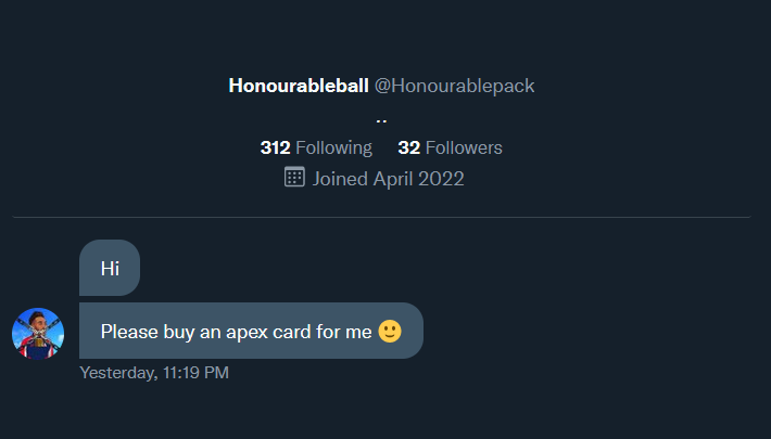 BirnoOCE's tweet image. 🎉GIVEAWAY🎉

2,150 Apex coins to anyone who is not this guy!

How to enter:
- Follow @BirnoOCE 
- Like and RT

Winner drawn in 24 or so hours

💰💰💰💰💰💰💰💰💰💰💰

GL ALL!