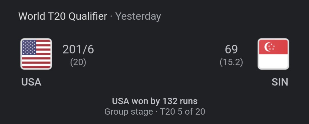 MYCAssoc's tweet image. Well done Team USA!  @usacricket #T20WCQualifier