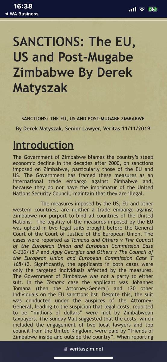 RMajongwe's tweet photo. Have just been reading an article by  Derek Matyszak on Sanctions.Up to now I don’t see how we have benefited from ZIDERA. Infact the opposite has https://t.co/B59bkXSeyC me how these sanctions are helping the Zimbabwean citizens? @i_sibanda https://t.co/gdv6dmYH7L