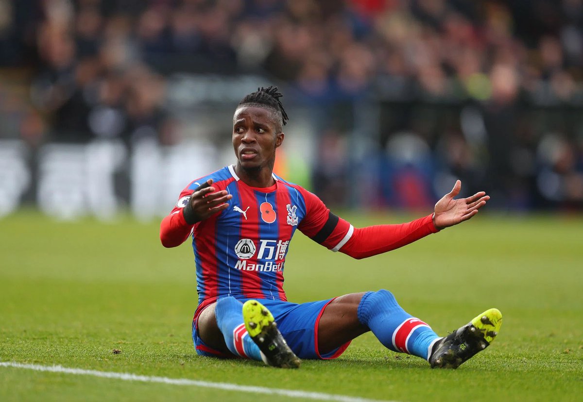 StatATM's tweet photo. Wilfred Zaha has been fouled at least 100 times each Premier League season since the 2016/17 season. 

No other player has been fouled as much as the Crystal Palace player in recorded Premier League history. https://t.co/P9z7Y6gC1x