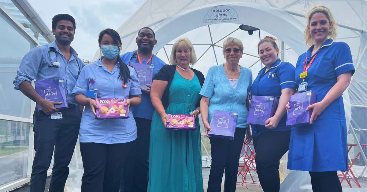 Staff in Guildford Ward received some treats from Freemasonry for Women Surrey Lodge 45, who presented busy staff with chocolates and biscuits. Senior Sister Elaine said: 'It's a pleasure to receive such a thoughtful and generous gift from members of our Guildford community.'