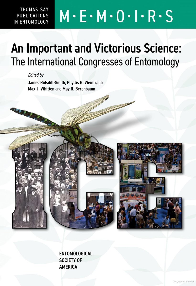 dwhitmore79's tweet photo. Just heard that the @EntsocAmerica book on the history of the International Congresses of Entomology is now published and will be available at @ICE2020Helsinki. Congratulations to the editors! It was nice working with you and I learnt a lot #ICE2020 #ICE2022 #Entomology https://t.co/ingKmszDtV