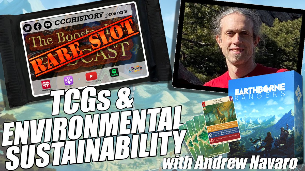 CCGHistory's tweet photo. todays #TheBoosterPack pod is different
i wanted to talk about the eco impact of TCGs & what decisions publishers could make to do better
So i invited Andrew Navaro from @EarthborneGames on the show to chat about just that:
🎧—https://t.co/MVPbgmS4xp
📺—https://t.co/FBfrvE6dLe https://t.co/NMDeXk0fsT