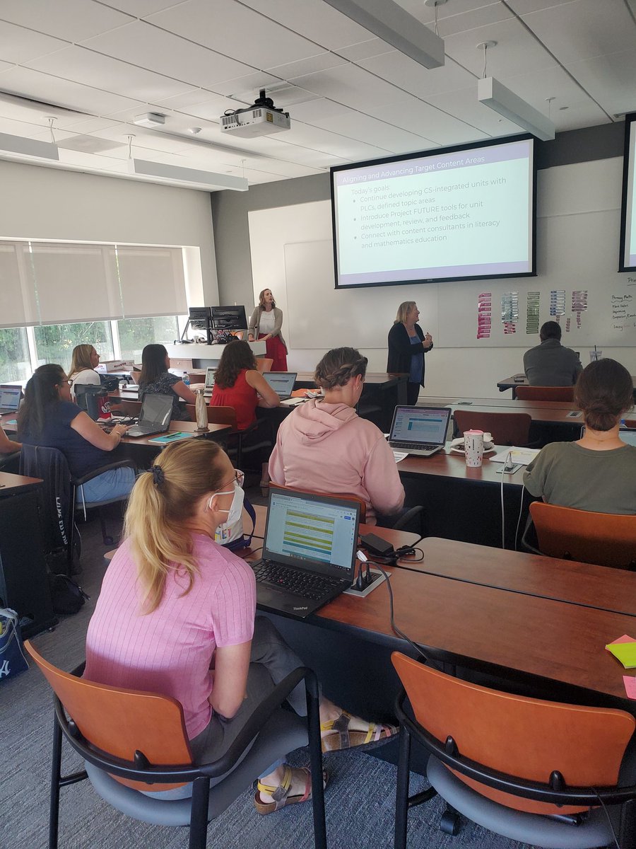 ProjectFuture7's tweet photo. If you want to go fast, go alone, if you want to go far, go together. Teachers from different #Connecticut school districts collaborating to develop #STEM curriculum for Elementary schools. @codeorg @BridgeportPSchl @ctpublicschool @csforallteachers #CSforAll #ctcsta https://t.co/ifMaPSu5y4