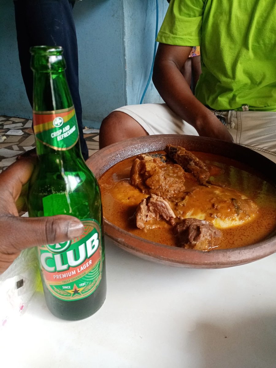 Hazardjnr9's tweet photo. @Chale_Club Nothing taste good than Club beer ๐บ and Fufu , massive combination ๐ฅ๐ฅ๐ฅ๐ฅ
#ChopTimeAddClub ๐ฅ๐ฅ๐ฅ๐ฅ๐ฅ
#ChopTimeAddClub https://t.co/wdQOcr2Gwv