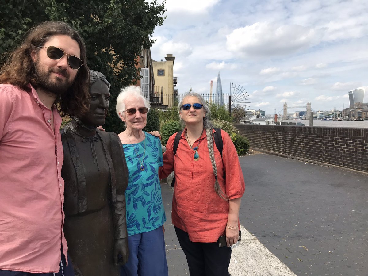 TunedInLDN's tweet photo. Great recce this morning of #AdaSalter territory & our Sat night venue @CityHopeLondon with @sheilataylor148 of @SalterCentenary & musicians Silvia Balducci & @MrAdamBeattie, dropping in on historian & biographer @GrahamTaylor42 & rubbing shoulders with the lady herself. #SE16 https://t.co/IyQNgfT298