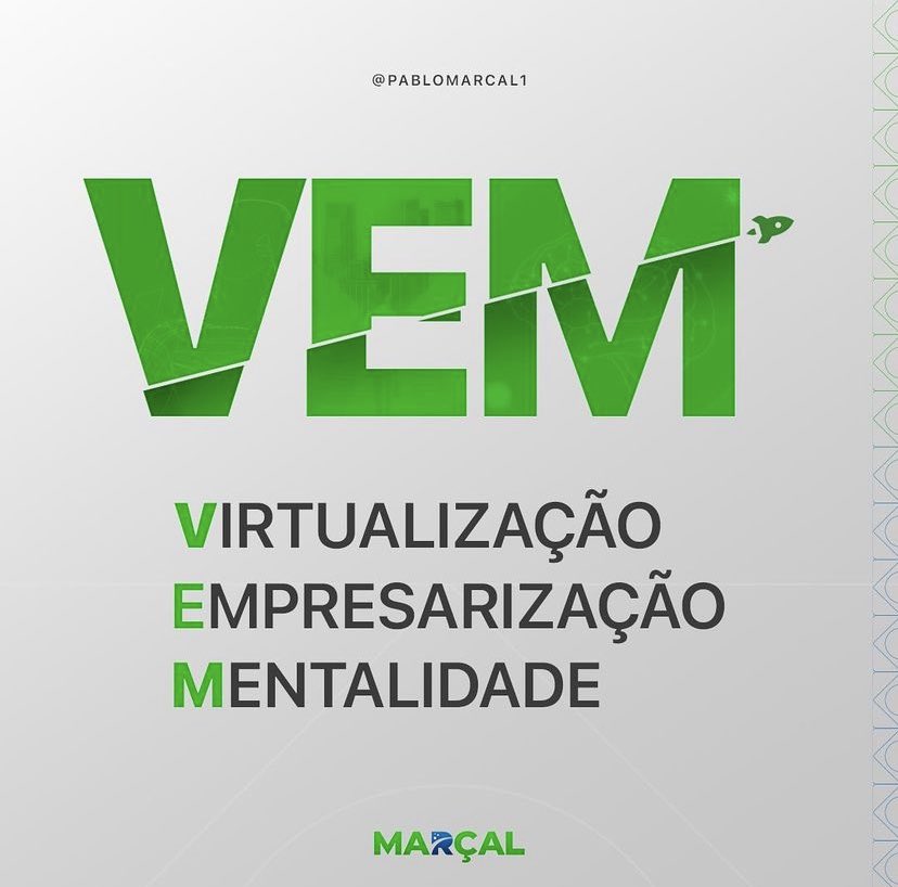 pablomarcal's tweet photo. Já chega de ficar parado no tempo, como nos últimos 10 anos. Irei me dedicar muito forte nessas 3 coisas: Virtualização, Empresarização e Mentalidade. As três principais chaves que vão fazer a nação prosperar. VEM pro Governalismo e a nossa nação será a mais próspera da Terra! https://t.co/nzvnfFEZEm