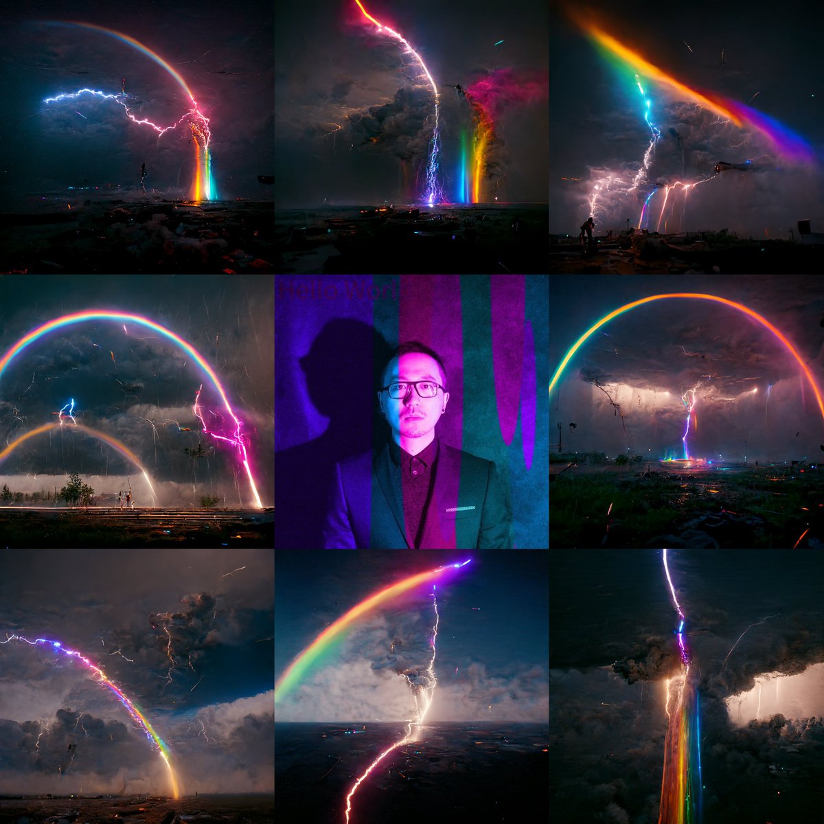 July 13, 2022

A new set of AI-generated artwork, Rainbow Lightning (彩虹闪电) #PortfolioDay

 #aigeneratedart #nft