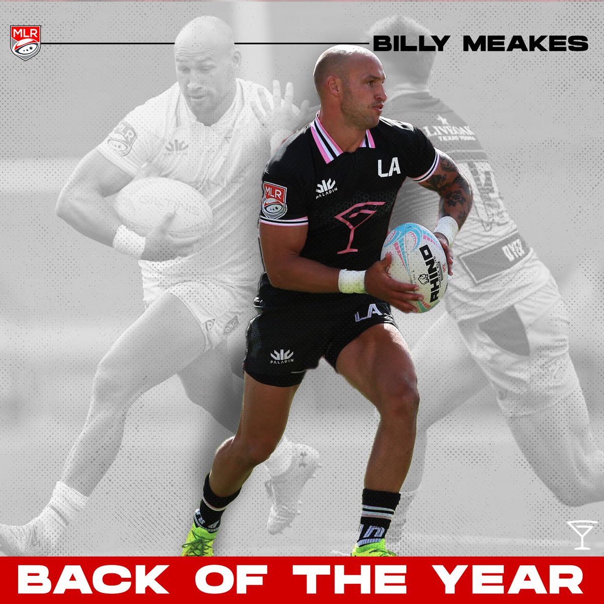 Congratulations to Billy Meakes of the LA Giltinis for being selected as the Back of the Year for #MLR2022

Meakes had a successful season with LA, playing for 1,161 minutes, gaining 1,552 meters, and scoring 3 tries. 

Read more ➡️ bit.ly/2022-Back-of-t…

#MLR2022 | <a href="/Giltinis/">LA Giltinis</a>