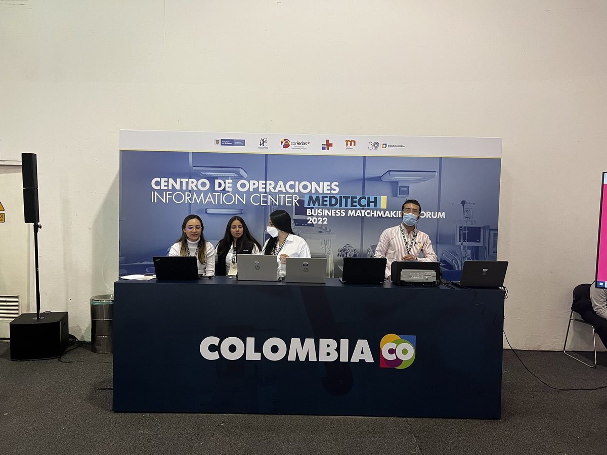 EFMantilla's tweet photo. @PROCOLOMBIACO Iniciamos nuestra Rueda de Negocios Internacional en el marco de Meditech 2022, con la participación de 20 compradores internacionales de 8 países y con más de 40 exportadores colombianos del sector de dotación hospitalaria y salud #origenquedabienestar https://t.co/JTcqsPnTGb