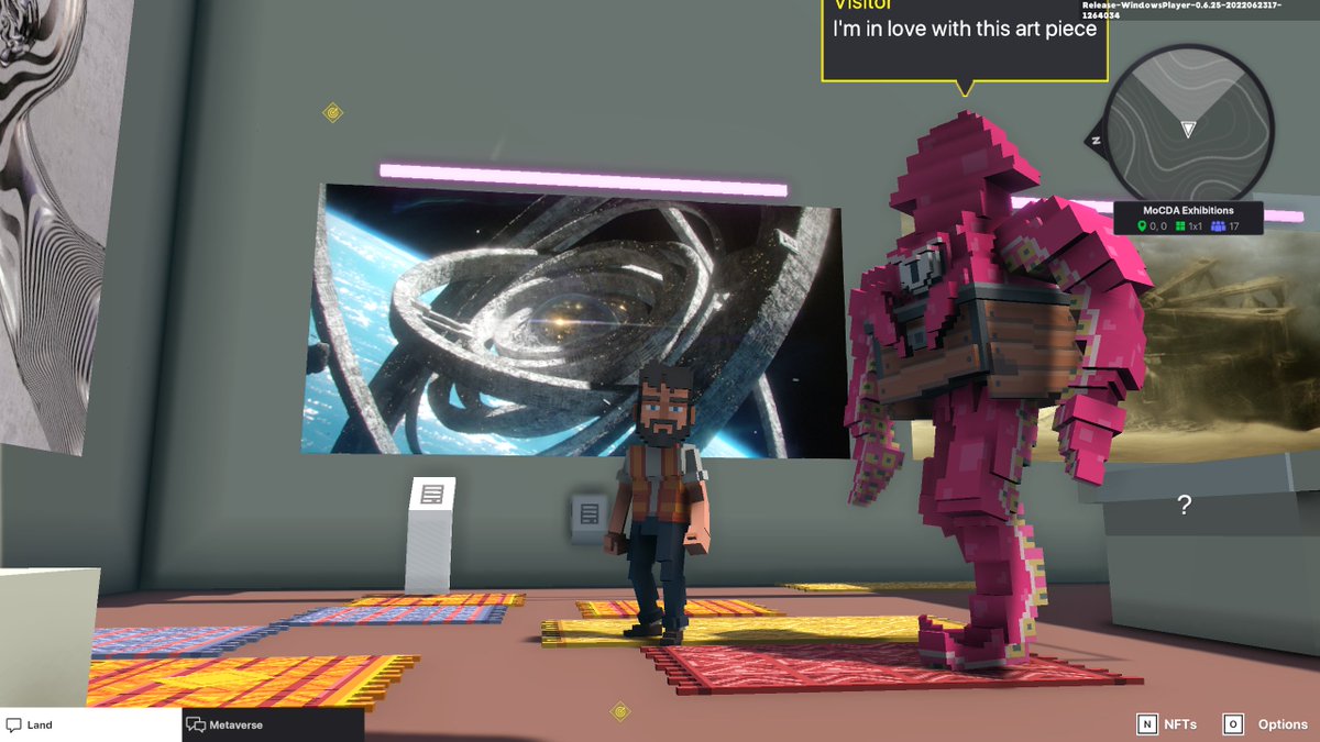 bauer_samson's tweet photo. @TheSandboxGame @MOCDA_ I just participated in the #TheSandbox weekly contest for a chance to win 200 mSAND! Here is my favorite piece from the ‘Impossible Worlds’ exhibition, check out my screenshot below!
👇 https://t.co/fJYhCPHiGf