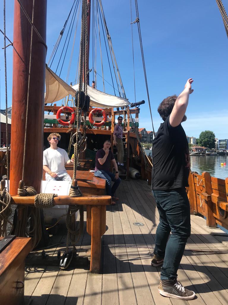 Re:Verse Theatre (@re_versetheatre) on Twitter photo Glimps of our actors working hard during rehearsal for the <a href="/BristolHarbFest/">Bristol Harbour Fest</a> on the 16th - 17th this MONTH at 1pm😁😀. Taking place on <a href="/TheMatthewShip/">The Matthew of Bristol</a> @theunderfall
Its FREE❗
We are eager for you to see what surprises we have in store 😁 Glimps of our actors working hard during rehearsal for the <a href="/BristolHarbFest/">Bristol Harbour Fest</a> on the 16th - 17th this MONTH at 1pm😁😀. Taking place on <a href="/TheMatthewShip/">The Matthew of Bristol</a> @theunderfall
Its FREE❗
We are eager for you to see what surprises we have in store 😁