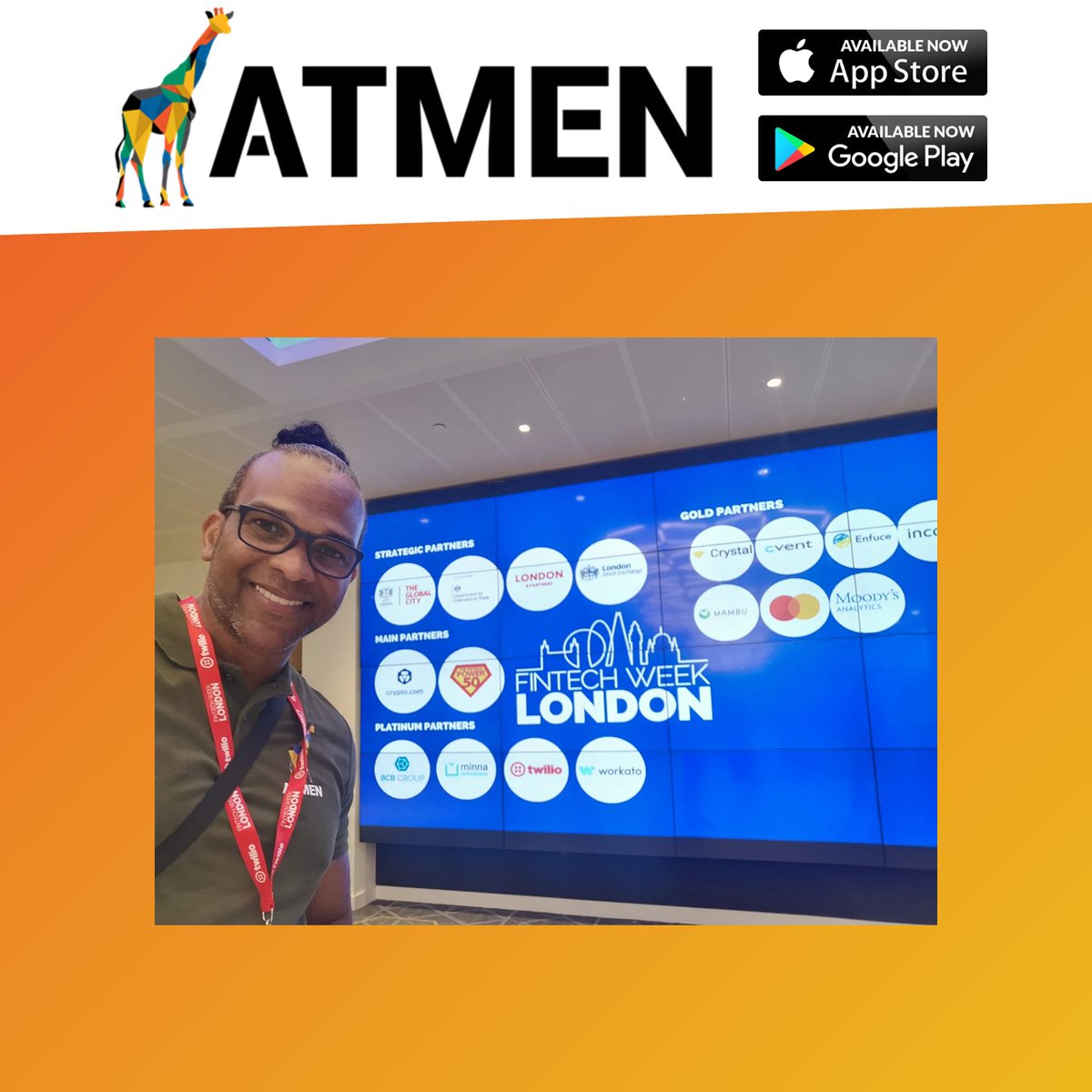 Marv the selfie king at London FinTech week! 
🤳🏦😄