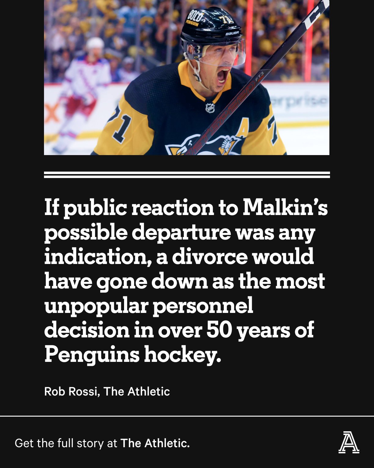 I Always Think About Cups' – Rejuvenated Malkin Leads Pens