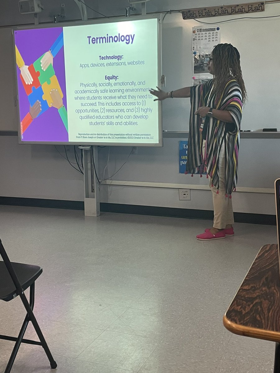 KelliCoons_'s tweet photo. TECHquity for students with Specialized Learning Needsโฆ. So many incredible nuggets. @psloanjoseph you always knock it out of the park. #2022utc #yeahTHATedcamp https://t.co/8K2Bf2zWyW
