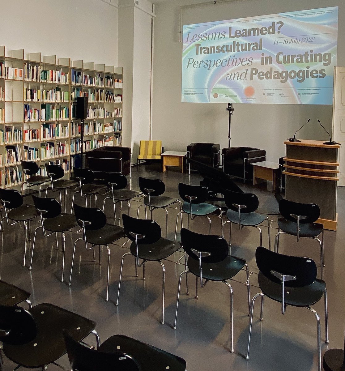 We are setting up for the WPC Dresden Academy “Lessons Learned? Transcultural Perspectives in Curating and Pedagogies” which begins tomorrow! See you soon at <a href="/skdmuseum/">Staatliche Kunstsammlungen Dresden</a> or online: japanisches-palais.skd.museum/en/frei-raeume…