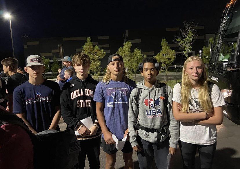 Good luck to our 16U wrestlers headed to go compete for national titles at Fargo!

Brayden Goodloe, Beau Hickman, Shawn Rounsaville, TK Crenshaw-Jones, and Grace Madison