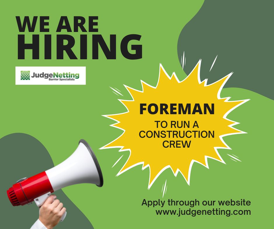 JudgeNetting1's tweet photo. Are you a hard-working FOREMAN who loves to travel all throughout California? WE WANT YOU!
#foreman #wearehiring #JudgeNetting #employmentopportunities #constructionlaborer #golfnettinginstallations #golfnettingcontractor https://t.co/ShilT1KTup