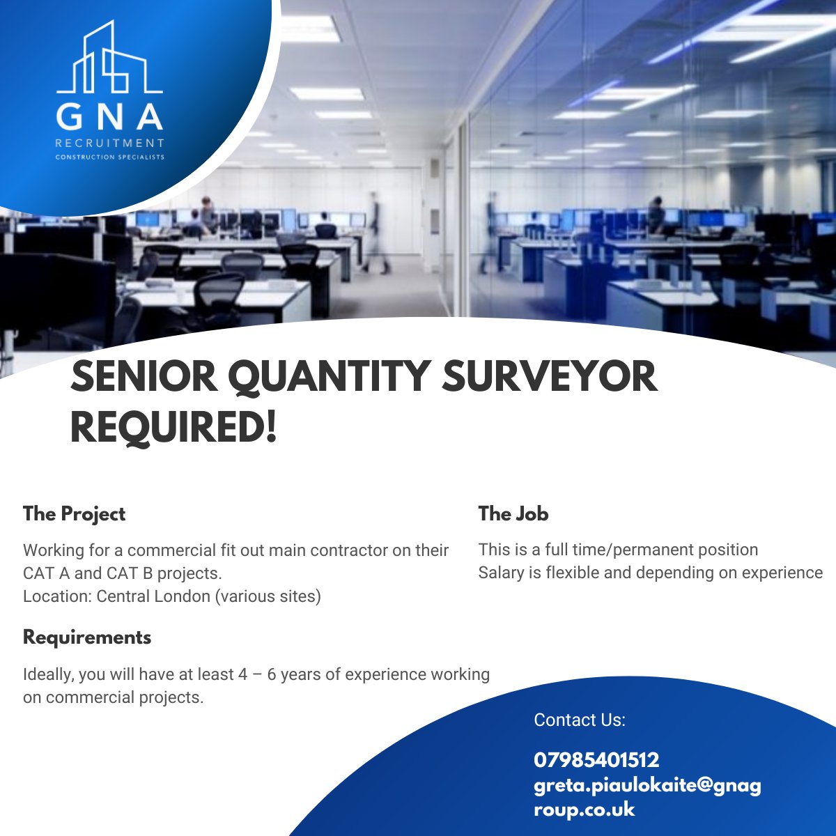 GaiaNewton's tweet photo. #seniorquantitysurveyor #london #projects #londonjobs #permanent #permanentjobs https://t.co/YsruP0KUbc