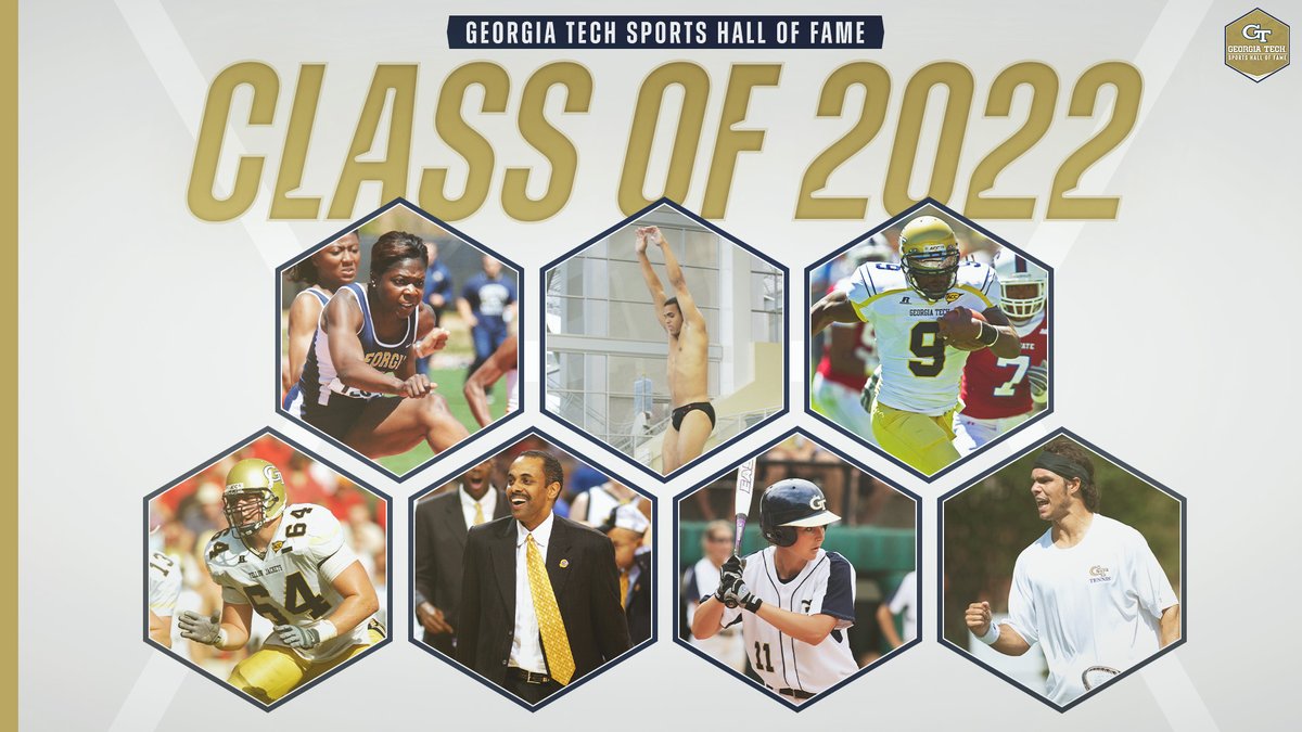 7⃣ Tech 𝐋𝐄𝐆𝐄𝐍𝐃𝐒 have been elected to the Georgia Tech Sports Hall of Fame 🐝

Congrats to Andrew Gardner, Guillermo Gomez, Whitney Haller, Paul Hewitt, Shantia Moss, Joshua Nesbitt, and Evan Stowers on joining a decorated group of individuals!

#LegendsOfTheFlats