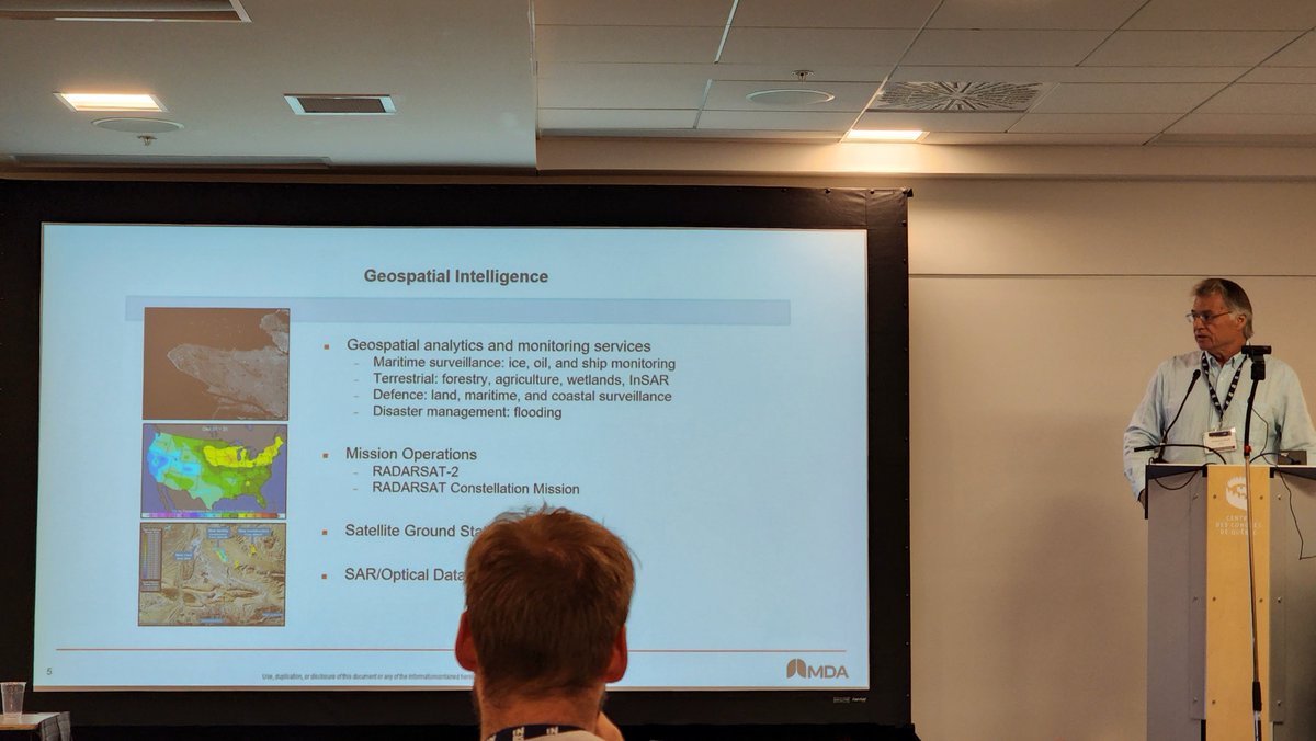 RsCanadian's tweet photo. A plenary session being presented by Gordon Staples and Jonathan Lajoie from @MDA_space and @csa_asc on students👩‍🎓 and young professionals👨‍🏫 engagement with industry 🏭. https://t.co/DCRNLU6YmI