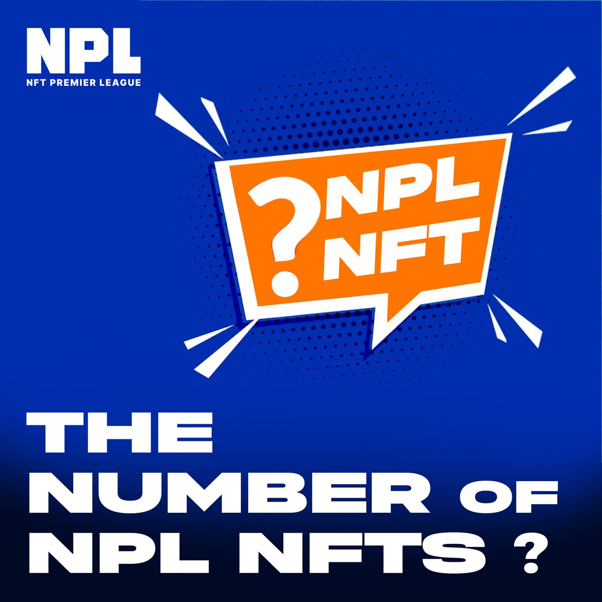 NPL_io's tweet photo. The number of NPL NFTs ?

Initially 1000 Common Player NFTs will be released followed by 100K more depending on the user demand. Keeping the number of NFTs limited ensures a higher collectibility value. 

#npl #nftcollection #nfts #nft #Cricket #playtoearn #crypto https://t.co/oXLe9gLUFM