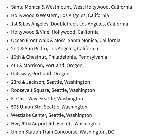 guypbenson's tweet photo. Starbucks is shutting down 16 locations, due to "a high volume of challenging incidents that make it unsafe to continue to operate."  I can't quite put my finger on what all of these places have in common: https://t.co/tS043ERkCG https://t.co/AJrP3fvSpM