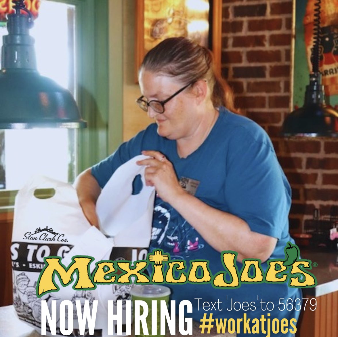Come work with Gretchen at Mexico Joe’s, Stillwater’s hole in the wall cantina! #workatjoes stanclarkcompanies.com/job/ #mexicojoes