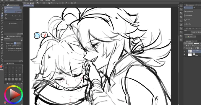 wet + bleed 